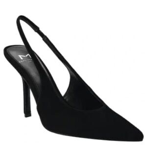 Marc Fisher Camela Sling Back Pumps Black Suede